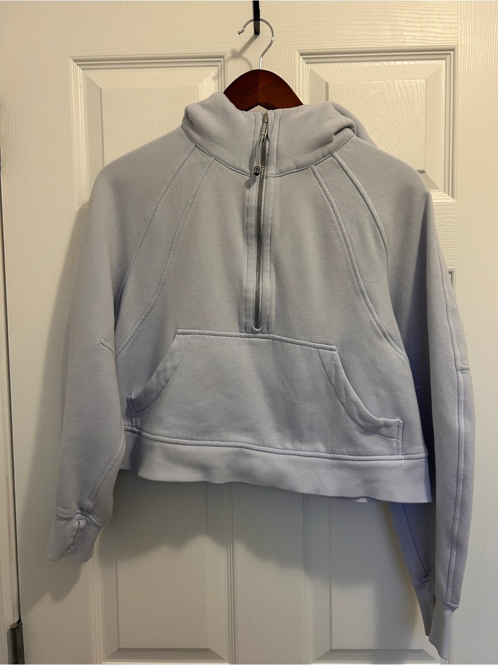 Lululemon Scuba Oversized Half-Zip Hoodie, XS/S, Pastel Blue